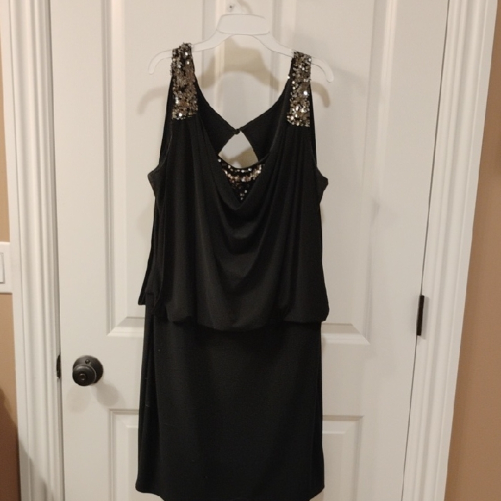 Elegant Black Sequin Dress